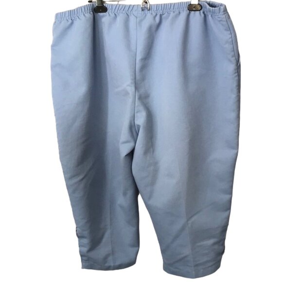 Blair easy pull on capri pants side decoration elastic waist high rise - Picture 2 of 8
